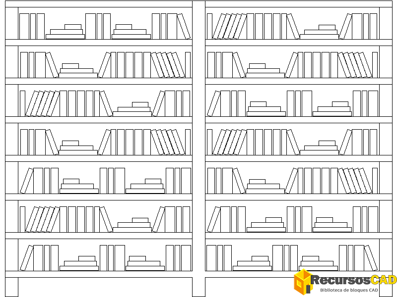 Librería doble vista en alzado DWG para AutoCAD