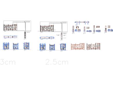 librero de madera dwg con planos y especificaciones