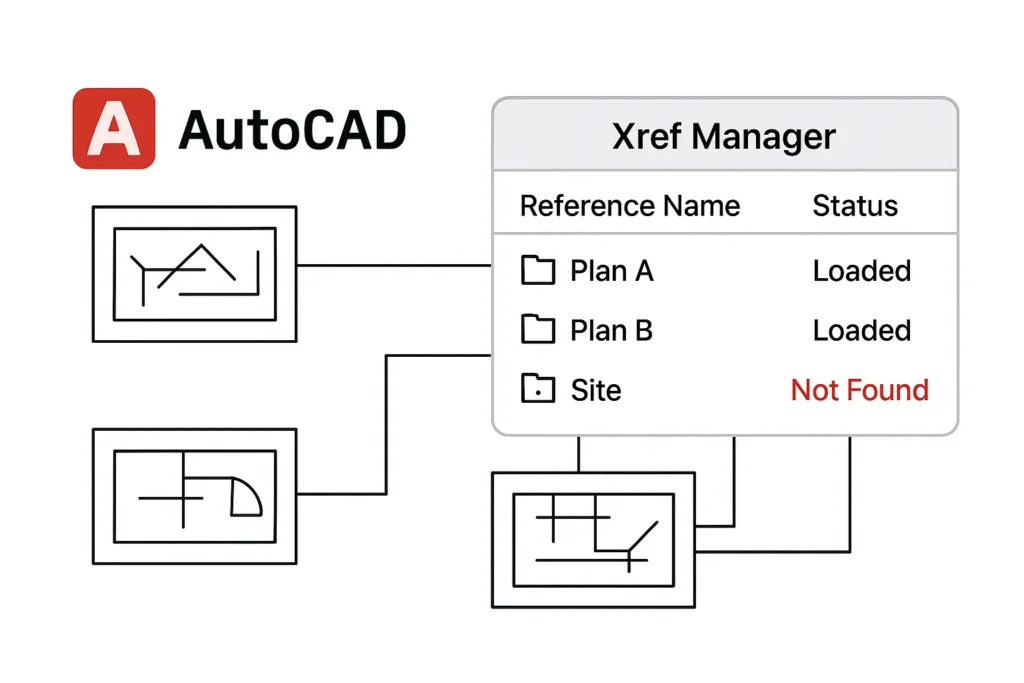 Xrefs rotas en AutoCAD