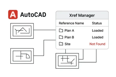 Xrefs rotas en AutoCAD: cómo detectarlas y repararlas