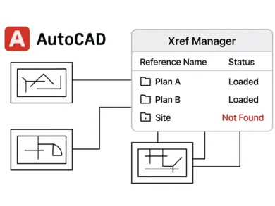Xrefs rotas en AutoCAD