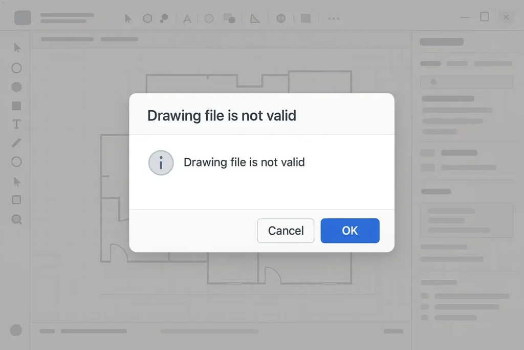 error archivo dañado autocad