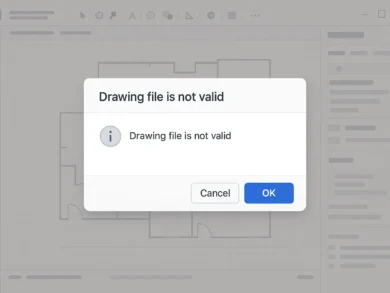 error archivo dañado autocad