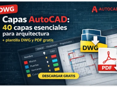 Capas autocad - Capas AutoCAD: 40 capas esenciales para arquitectura + plantilla DWG y PDF gratis