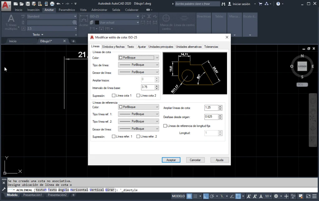 Estilos de cota - Aprender AutoCAD desde Cero — guía completa paso a paso 2026