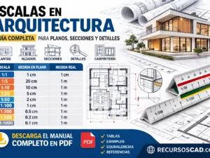 tabla escalas en arquitectura planos 1 50 1 100
