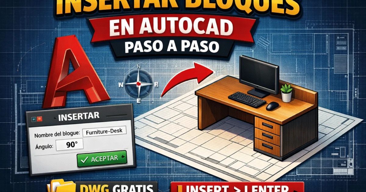 Cómo insertar bloques en AutoCAD - Autocad