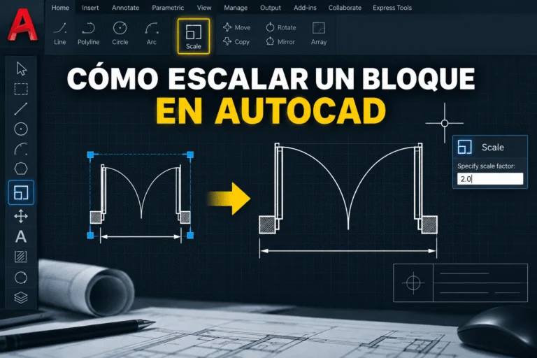 Escalar un bloque en AutoCAD - Cómo escalar un bloque en AutoCAD paso a paso - Bloque