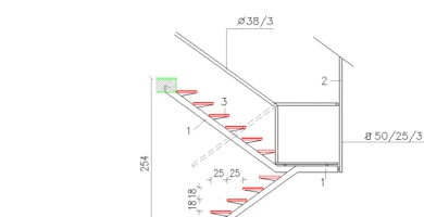 detalles de escaleras DWG