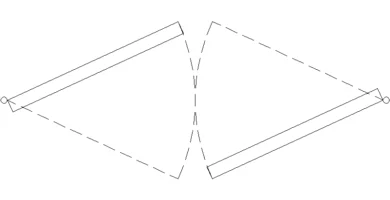 puerta de vaivén 120 cm DWG