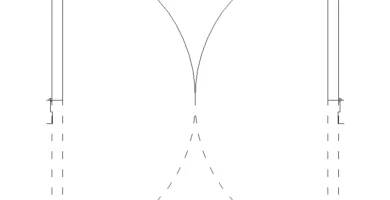 puerta vaivén AutoCAD