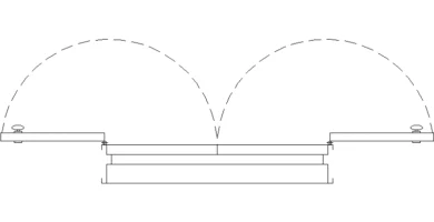 puerta ventana AutoCAD