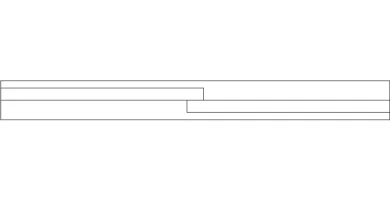 Puerta corredera en planta DWG 3