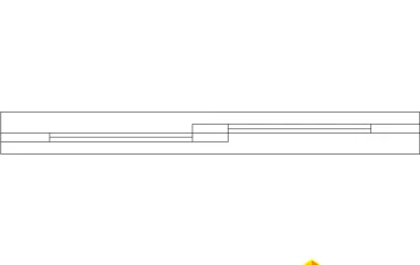 Puerta corredera en planta DWG 4