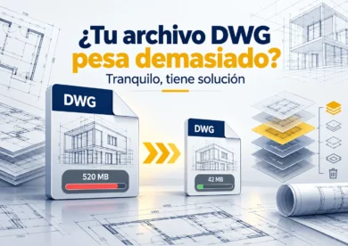 ¿Tu archivo DWG pesa demasiado? Tranquilo, tiene solución