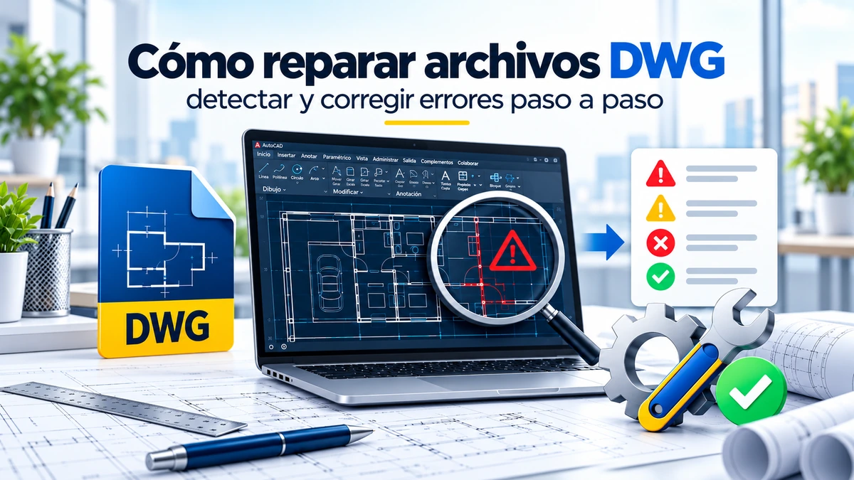 Reparar archivos DWG - Cómo reparar archivos DWG: detectar y corregir errores paso a paso