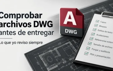 Comprobar archivos DWG antes de entregar: lo que yo reviso siempre