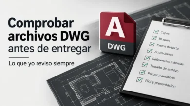Comprobar archivos DWG antes de entregar: lo que yo reviso siempre