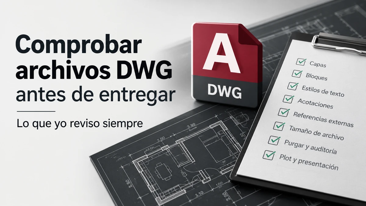 Comprobar archivos DWG en AutoCAD antes de entregar: revisión de unidades y capas