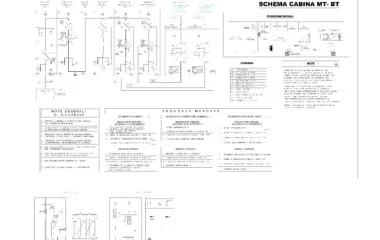 Esquema eléctrico de cabina de transformación y distribución