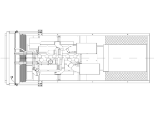 Conjunto motor generador con sistema de refrigeración 2D
