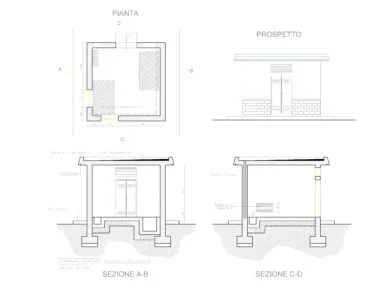 Bloques caseta técnica ventilada DWG: descarga