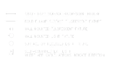 Símbolos eléctricos de luminarias 2D en DWG para AutoCAD