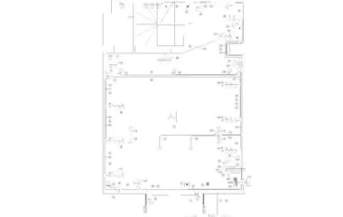 Distribución de puntos eléctricos y conexiones DWG