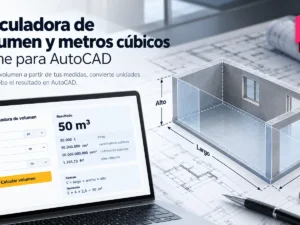 Calculadora de volumen y metros cúbicos online para AutoCAD