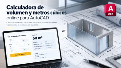 Calculadora de volumen y metros cúbicos online para AutoCAD